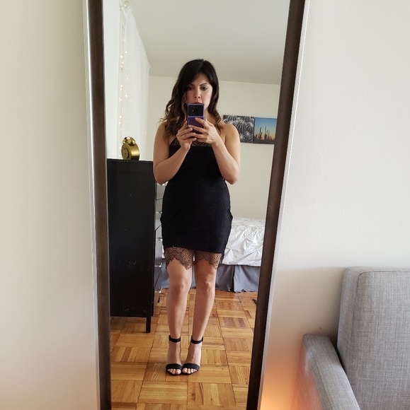 Express Dresses & Skirts - Express halter lace dress (NWOT)